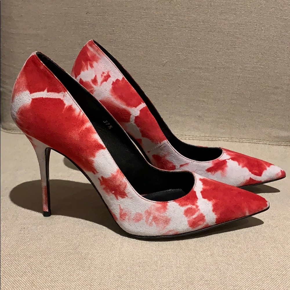 Red/Pink Tie Dyed Pump